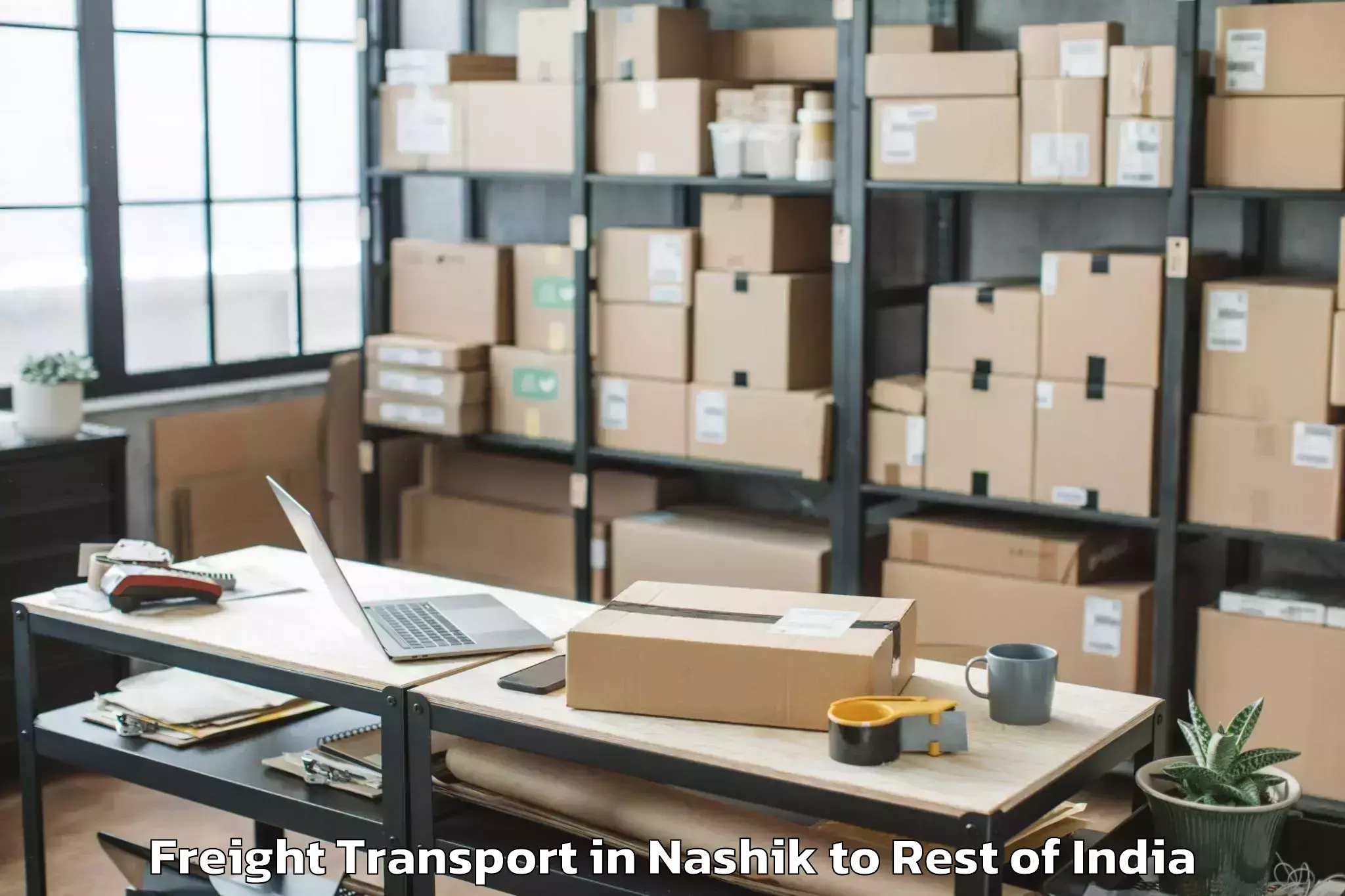 Affordable Nashik to Sumbal Freight Transport